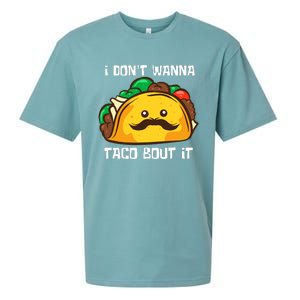 Funny Tacos I DonT Wanna Taco Bout It Mexican Food Sueded Cloud Jersey T-Shirt