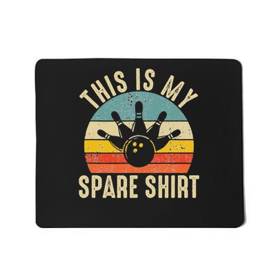 Funny This Is My Spare Bowling Alley Gutter Pins Bower Mousepad
