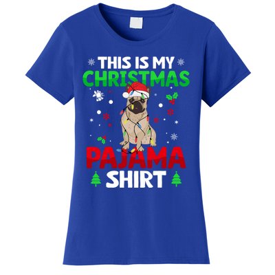 Funny This Is My Christmas French Bulldog Pajama Gift Xmas Cool Gift Women's T-Shirt