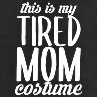 Funny This Is My Tired Mom Costume Halloween 7 Panel Mesh Trucker Snapback Hat