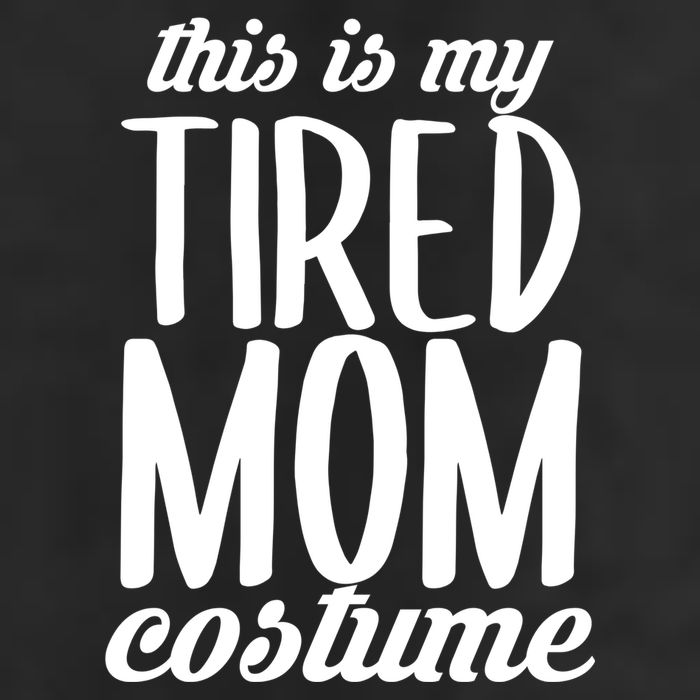 Funny This Is My Tired Mom Costume Halloween 7 Panel Mesh Trucker Snapback Hat