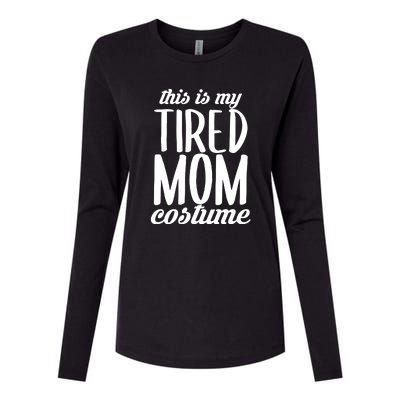 Funny This Is My Tired Mom Costume Halloween Womens Cotton Relaxed Long Sleeve T-Shirt