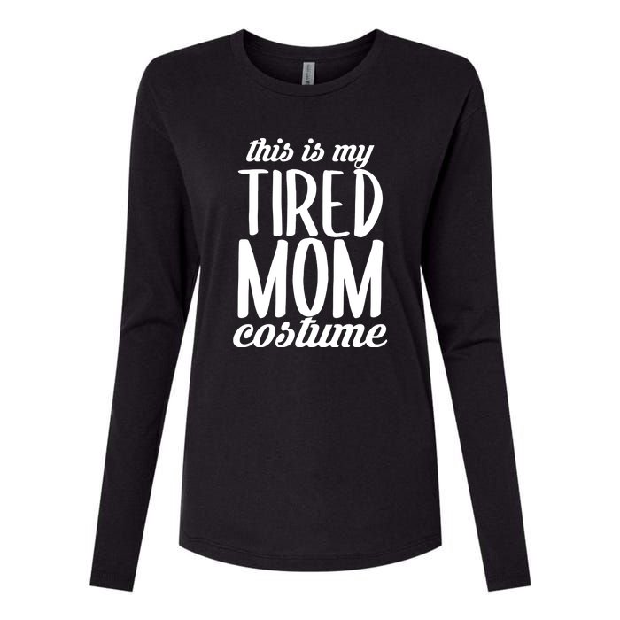 Funny This Is My Tired Mom Costume Halloween Womens Cotton Relaxed Long Sleeve T-Shirt