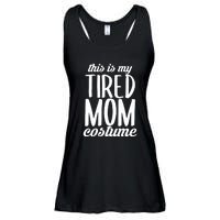 Funny This Is My Tired Mom Costume Halloween Ladies Essential Flowy Tank