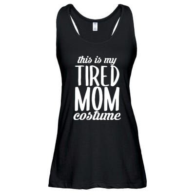 Funny This Is My Tired Mom Costume Halloween Ladies Essential Flowy Tank