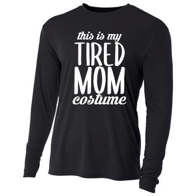 Funny This Is My Tired Mom Costume Halloween Cooling Performance Long Sleeve Crew