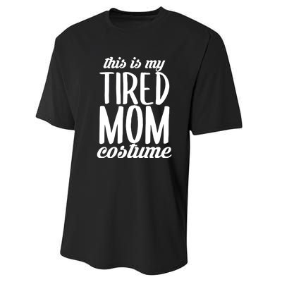 Funny This Is My Tired Mom Costume Halloween Performance Sprint T-Shirt