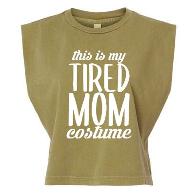 Funny This Is My Tired Mom Costume Halloween Garment-Dyed Women's Muscle Tee