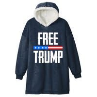 Free Trump I Stand With Trump Hooded Wearable Blanket