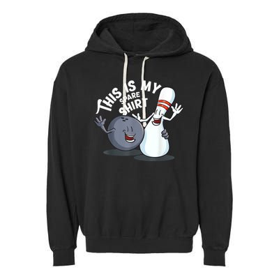 Funny This Is My Spare Bowling Game Gift For Men Women Garment-Dyed Fleece Hoodie