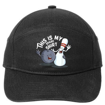 Funny This Is My Spare Bowling Game Gift For Men Women 7-Panel Snapback Hat