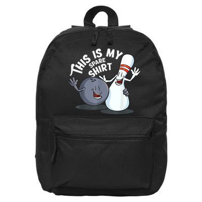 Funny This Is My Spare Bowling Game Gift For Men Women 16 in Basic Backpack