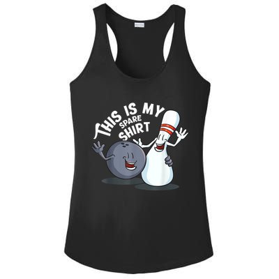Funny This Is My Spare Bowling Game Gift For Men Women Ladies PosiCharge Competitor Racerback Tank