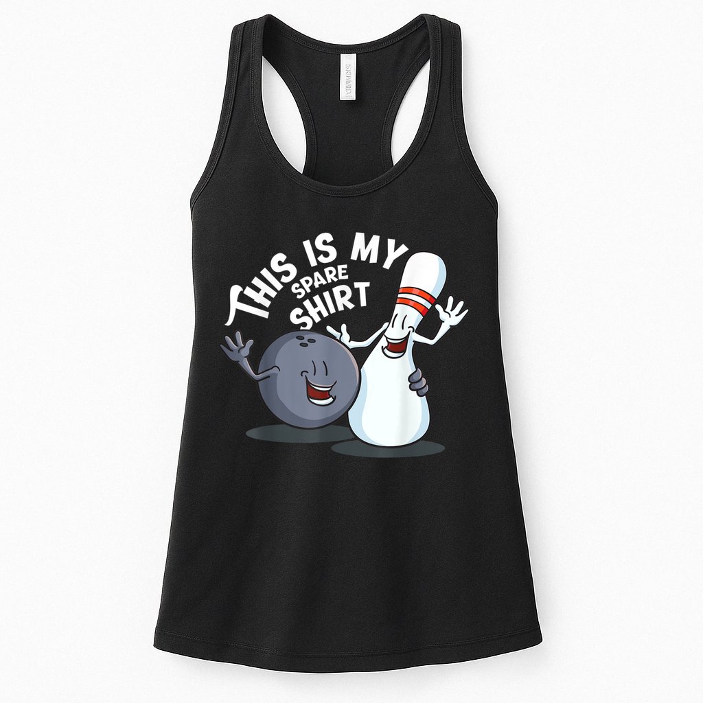 Funny This Is My Spare Bowling Game Gift For Men Women Womens Tank Top