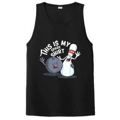 Funny This Is My Spare Bowling Game Gift For Men Women PosiCharge Competitor Tank