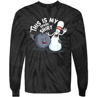 Funny This Is My Spare Bowling Game Gift For Men Women Tie-Dye Long Sleeve Shirt