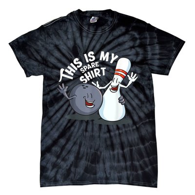 Funny This Is My Spare Bowling Game Gift For Men Women Tie-Dye T-Shirt