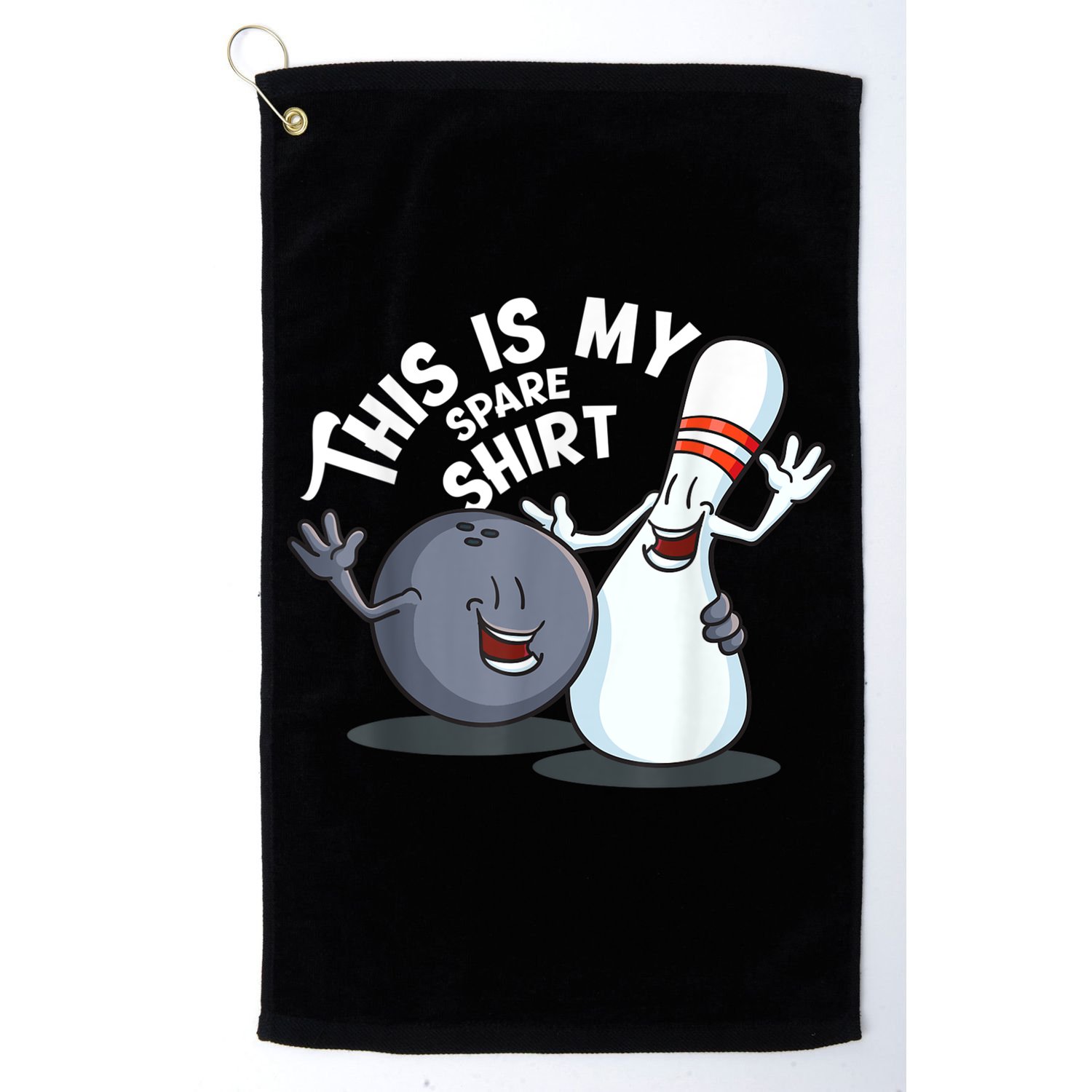 Funny This Is My Spare Bowling Game Gift For Men Women Golf Towel