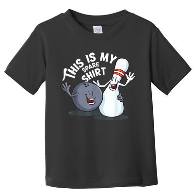 Funny This Is My Spare Bowling Game Gift For Men Women Toddler T-Shirt