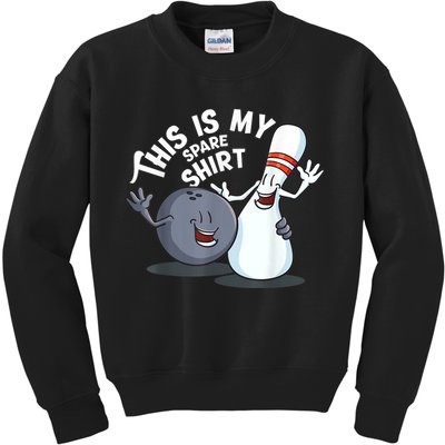 Funny This Is My Spare Bowling Game Gift For Men Women Kids Sweatshirt