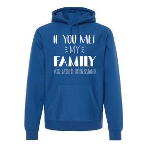 Funny Tea If You Met My Family You Would Understand Gift Premium Hoodie