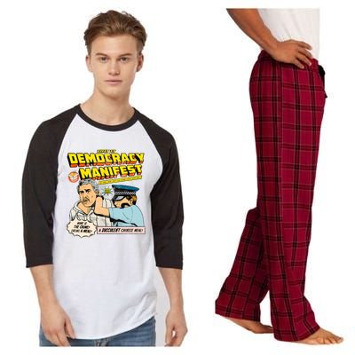 Funny This Is Democracy Manifest Raglan Sleeve Pajama Set