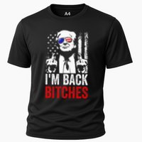 Funny Trump IM Back Bitches Take Ameircan Great Again Cooling Performance Crew T-Shirt