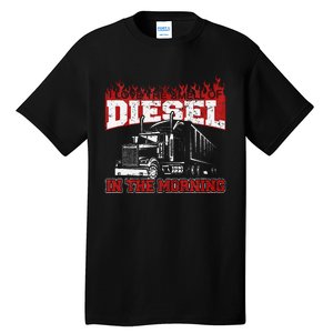 Funny Trucker I Love The Smell Of Diesel Truck Driving Tall T-Shirt