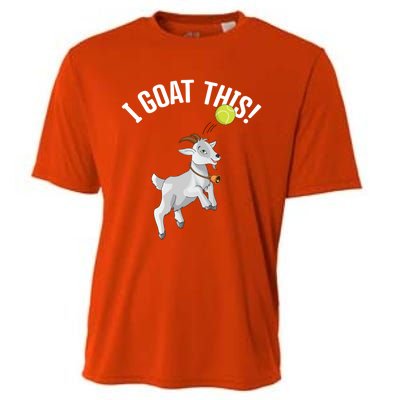 Funny Tennis I Goat This Ball Goat Lover And Tennis Player Gift Cooling Performance Crew T-Shirt