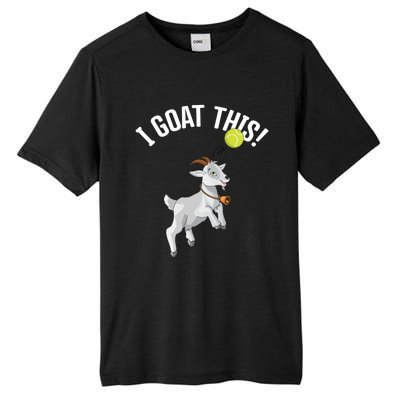 Funny Tennis I Goat This Ball Goat Lover And Tennis Player Gift Tall Fusion ChromaSoft Performance T-Shirt