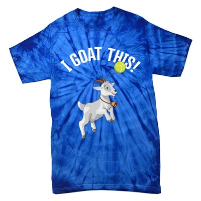 Funny Tennis I Goat This Ball Goat Lover And Tennis Player Gift Tie-Dye T-Shirt