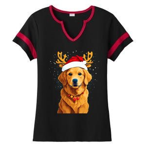 Funny This Is My Christmas Pajama Golden Retriever Dog Cool Gift Ladies Halftime Notch Neck Tee