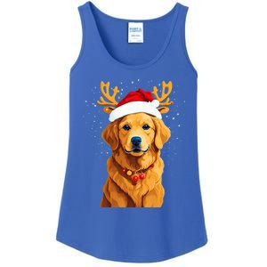 Funny This Is My Christmas Pajama Golden Retriever Dog Cool Gift Ladies Essential Tank