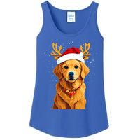 Funny This Is My Christmas Pajama Golden Retriever Dog Cool Gift Ladies Essential Tank