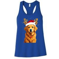 Funny This Is My Christmas Pajama Golden Retriever Dog Cool Gift Women's Racerback Tank