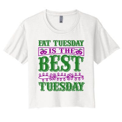 Fat Tuesday Is The Best Tuesday Women's Crop Top Tee