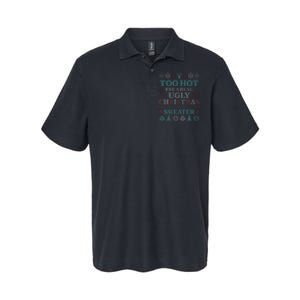 Funny This is My It's Too Hot for Ugly Christmas   Softstyle Adult Sport Polo