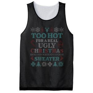 Funny This is My It's Too Hot for Ugly Christmas   Mesh Reversible Basketball Jersey Tank