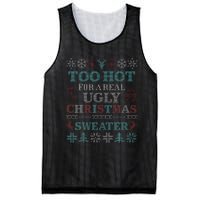 Funny This is My It's Too Hot for Ugly Christmas   Mesh Reversible Basketball Jersey Tank