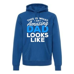 Funny This Is What An Amazing Dad Father's Day Amazing Dad Gift Premium Hoodie