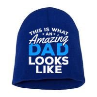 Funny This Is What An Amazing Dad Father's Day Amazing Dad Gift Short Acrylic Beanie