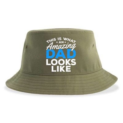 Funny This Is What An Amazing Dad Father's Day Amazing Dad Gift Sustainable Bucket Hat