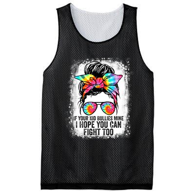 Funny Tees If Your Kid Bullies Mine I Hope You Can Fight Too Mesh Reversible Basketball Jersey Tank