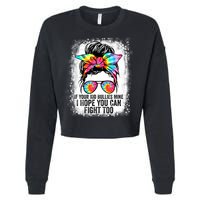 Funny Tees If Your Kid Bullies Mine I Hope You Can Fight Too Cropped Pullover Crew