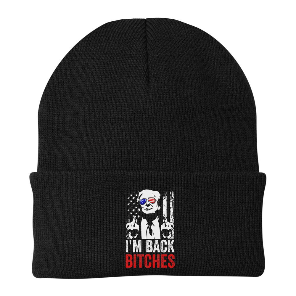Funny Trump IM Back Bitches Take Ameircan Great Again Beanie