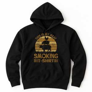 Funny This Is My Meat Smoking Bbq Barbeque Dad Hoodie