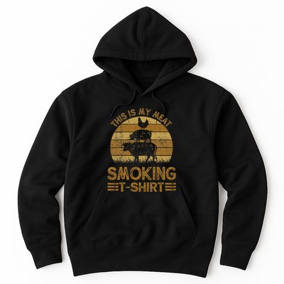 Funny This Is My Meat Smoking Bbq Barbeque Dad Hoodie