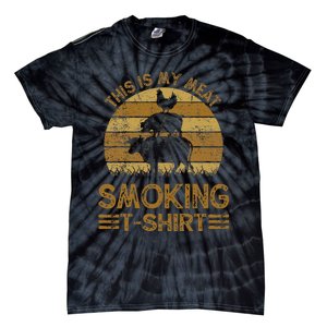 Funny This Is My Meat Smoking Bbq Barbeque Dad Tie-Dye T-Shirt