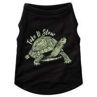 Funny Take It Slow Turtle Tortoise Doggie Tank