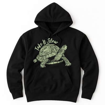 Funny Take It Slow Turtle Tortoise Hoodie